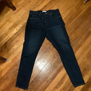 LOFT High Waist Skinny Jeans EUC